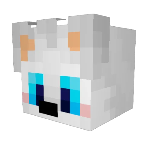 Elena210610 Minecraft avatar head, 3D render