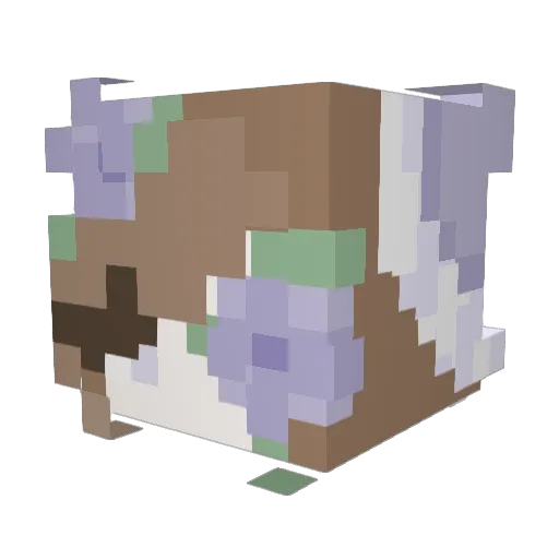 ElenaHearts Minecraft avatar head, 3D render