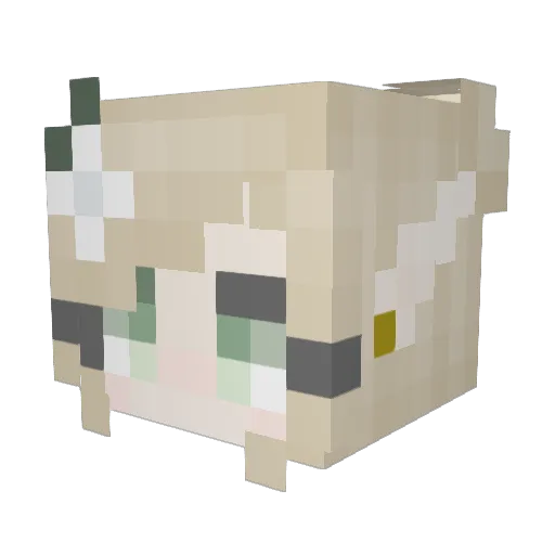 Elendhil Minecraft avatar head, 3D render