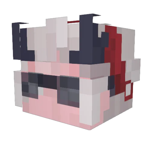 Elendion Minecraft avatar head, 3D render