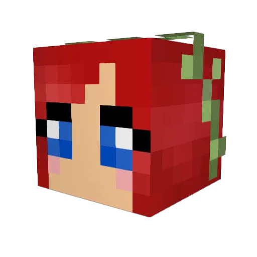 Elendra Minecraft avatar head, 3D render