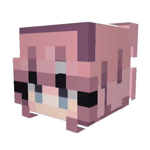 Elenox0205 Minecraft avatar head, 3D render