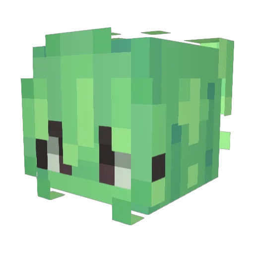 Elenxe Minecraft avatar head, 3D render