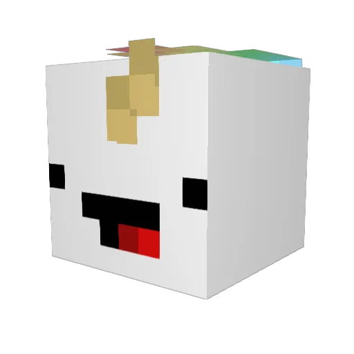Elenyiz Minecraft avatar head, 3D render