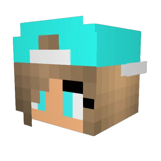 Elephant5 Minecraft avatar head, 3D render