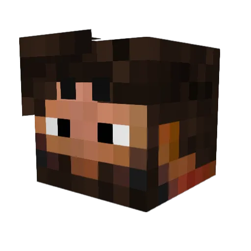 ElephantUp Minecraft avatar head, 3D render