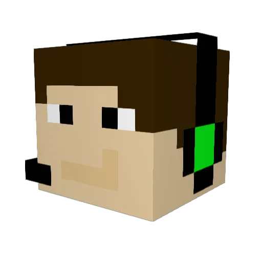 Elephant_Gamingz Minecraft avatar head, 3D render