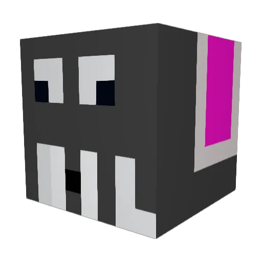 Elephantom13 Minecraft avatar head, 3D render