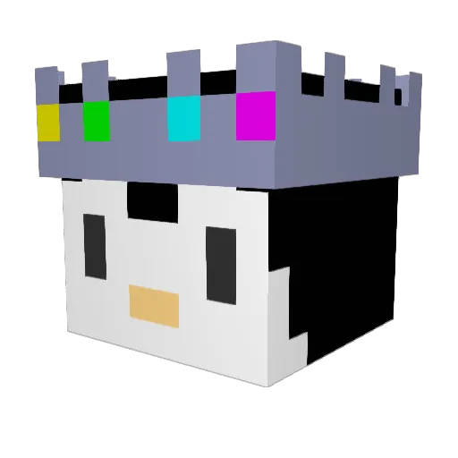 Elerive Minecraft avatar head, 3D render