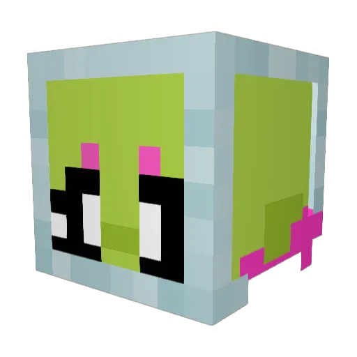 Eleseb Minecraft avatar head, 3D render