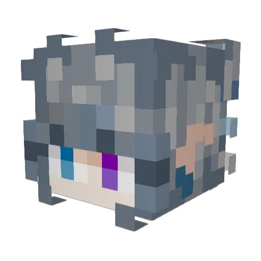 Elessar_Ellie Minecraft avatar head, 3D render