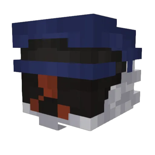 Eletrycity_ Minecraft avatar head, 3D render