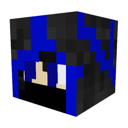 ElevPC1 Minecraft avatar head, 3D render