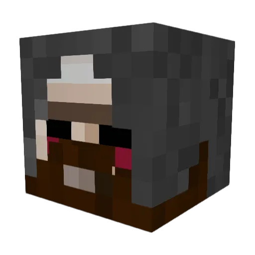 ElevationStudnt Minecraft avatar head, 3D render