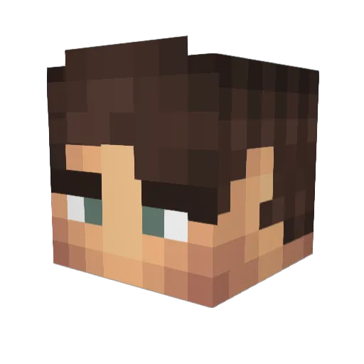 ElevatorMusician Minecraft avatar head, 3D render