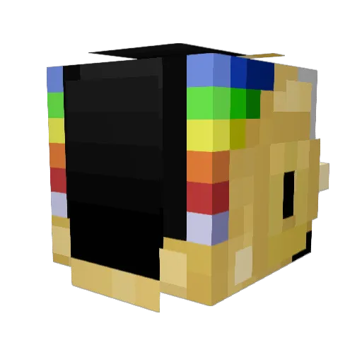 Eleven72 Minecraft avatar head, 3D render