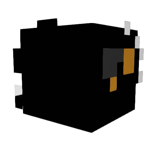 ElevenMage390 Minecraft avatar head, 3D render