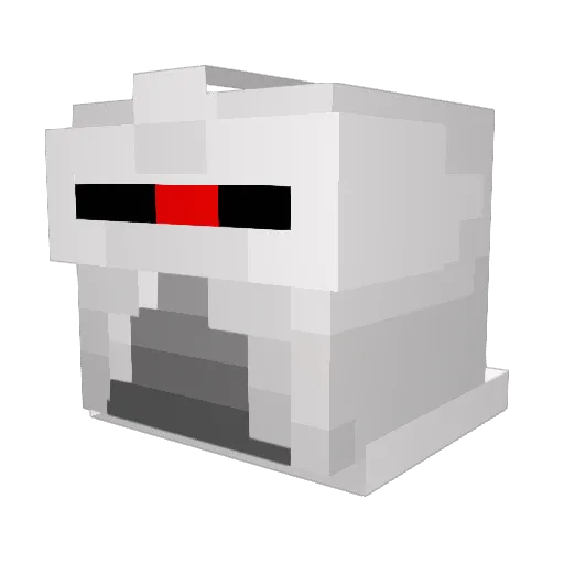 Elewem Minecraft avatar head, 3D render