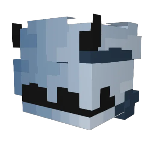 Elexier Minecraft avatar head, 3D render