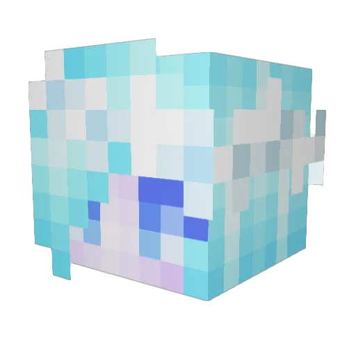 Elf5245 Minecraft avatar head, 3D render