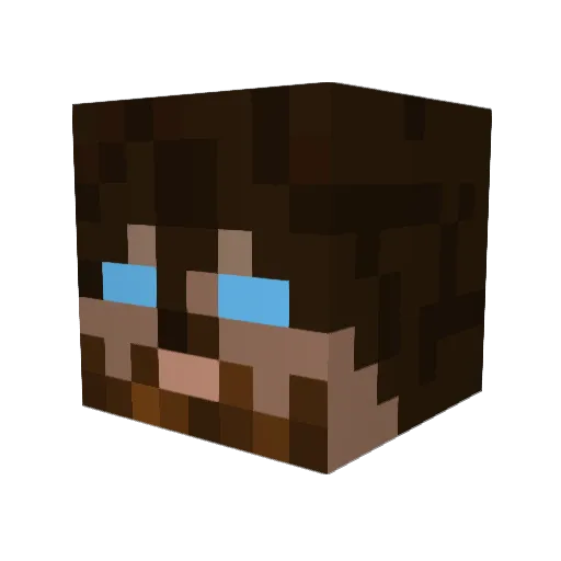 ElfAddict96 Minecraft avatar head, 3D render