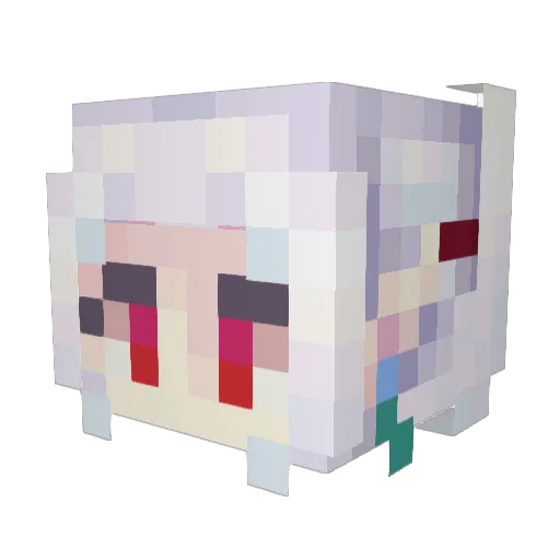 ElfPineBoss Minecraft avatar head, 3D render