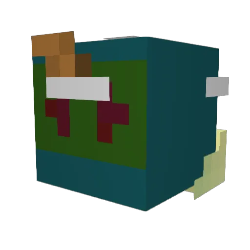 Elf_Sniper_72 Minecraft avatar head, 3D render