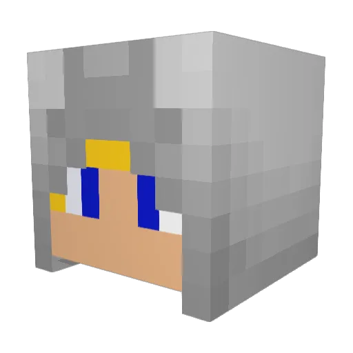 Elfarcher101 Minecraft avatar head, 3D render