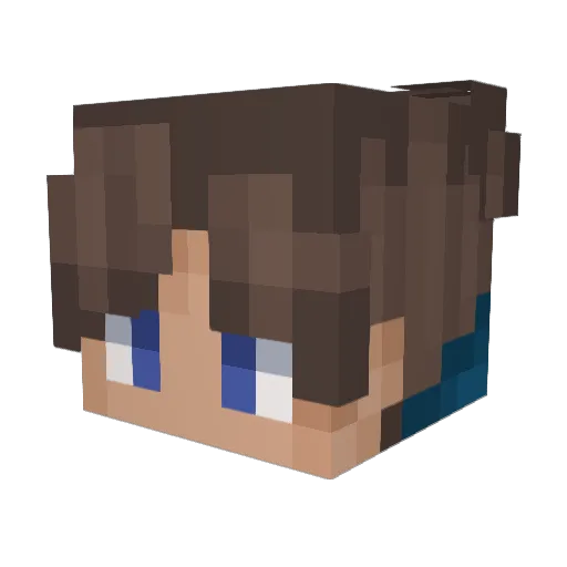 Elfe917 Minecraft avatar head, 3D render