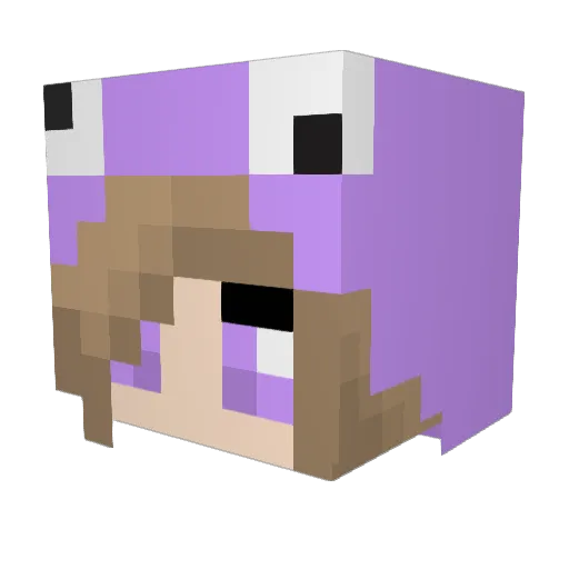 Elfeal Minecraft avatar head, 3D render