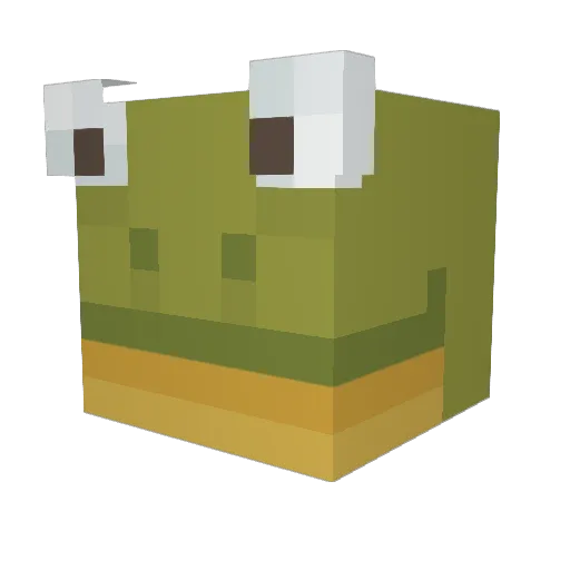 Elfennnnn Minecraft avatar head, 3D render