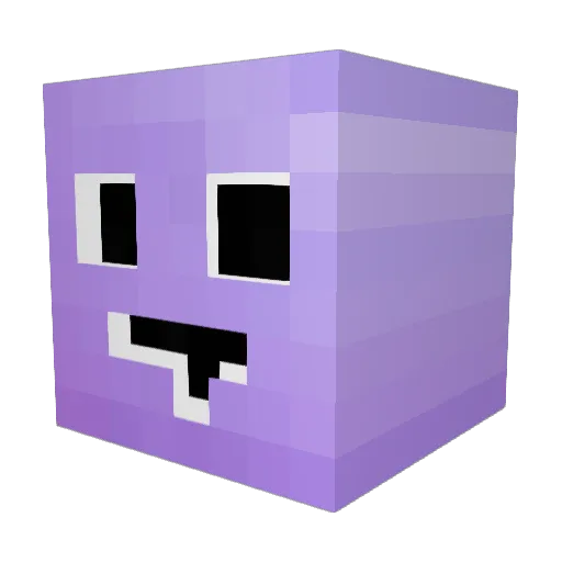 Elffy_ Minecraft avatar head, 3D render