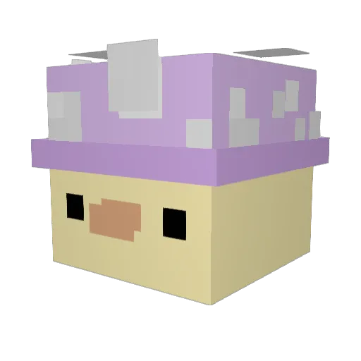 ElfieCrafts Minecraft avatar head, 3D render