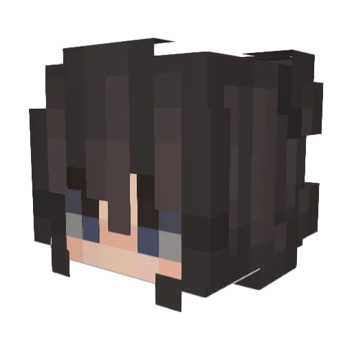 ElfieLizz Minecraft avatar head, 3D render