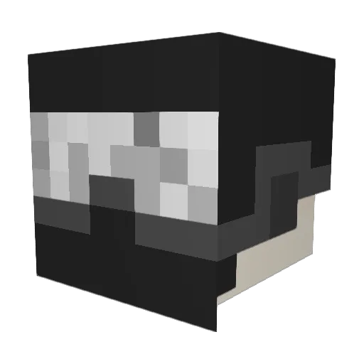 Elfilainious Minecraft avatar head, 3D render