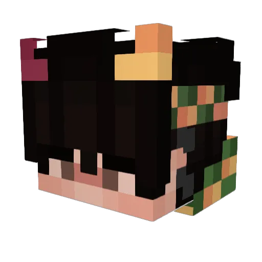 ElfinCrayon3132 Minecraft avatar head, 3D render