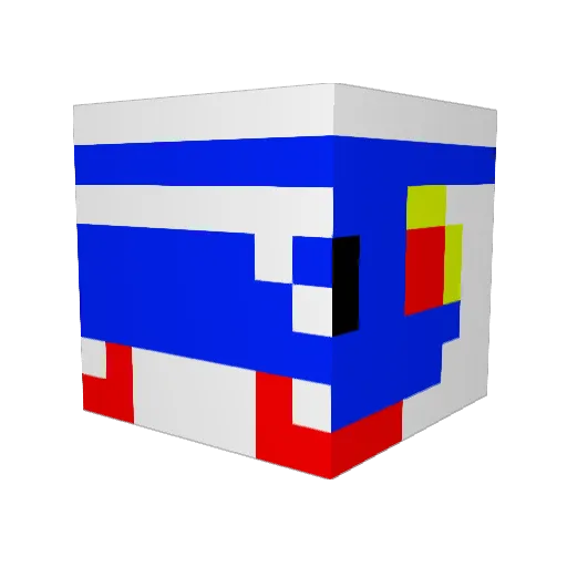 ElfinPenguin281 Minecraft avatar head, 3D render