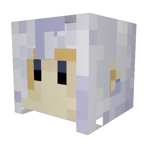 Elfleda_Umbral1 Minecraft avatar head, 3D render