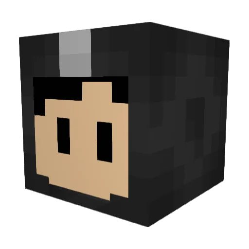 Elflib Minecraft avatar head, 3D render