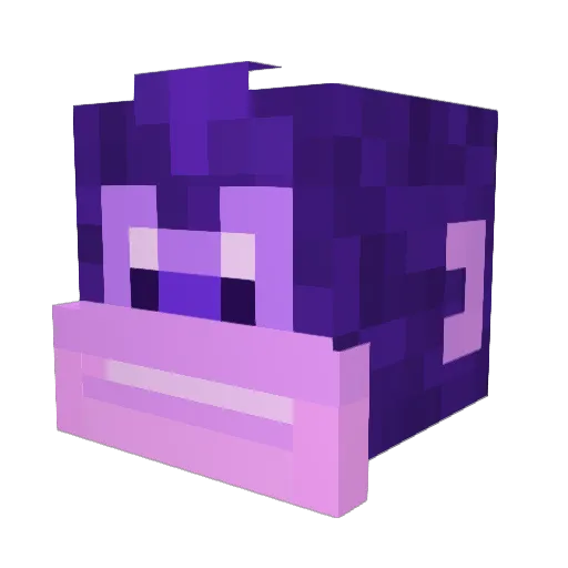 Elfoalan Minecraft avatar head, 3D render