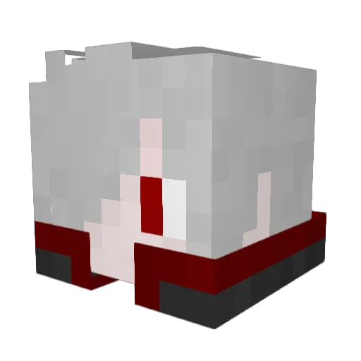 Elfried Minecraft avatar head, 3D render