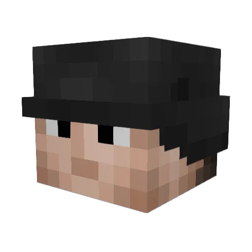 Elfte_Plage Minecraft avatar head, 3D render