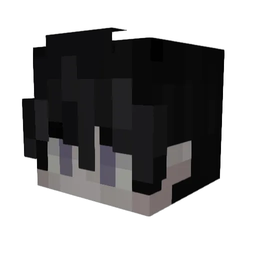 Elfyy123 Minecraft avatar head, 3D render