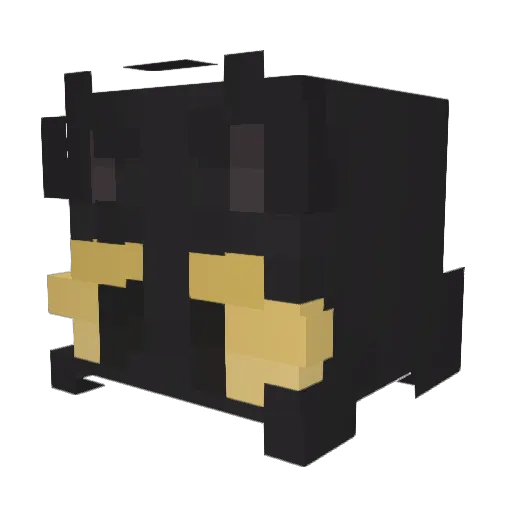 Elgentil Minecraft avatar head, 3D render