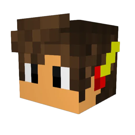 Elgoth01 Minecraft avatar head, 3D render
