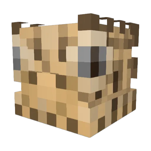 Elgreco20 Minecraft avatar head, 3D render