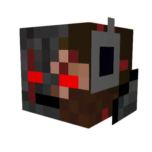 Elgrind Minecraft avatar head, 3D render