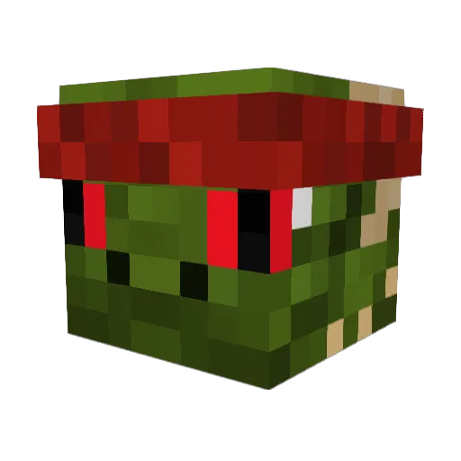 Elhysia Minecraft avatar head, 3D render