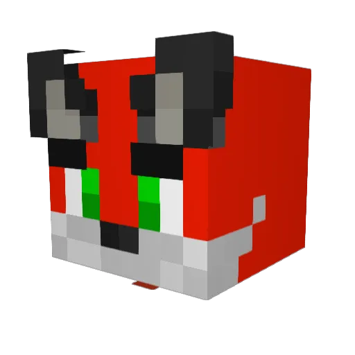 Eli05 Minecraft avatar head, 3D render