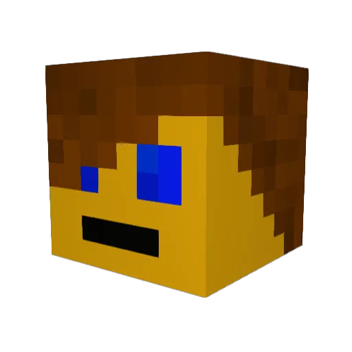 Eli219 Minecraft avatar head, 3D render
